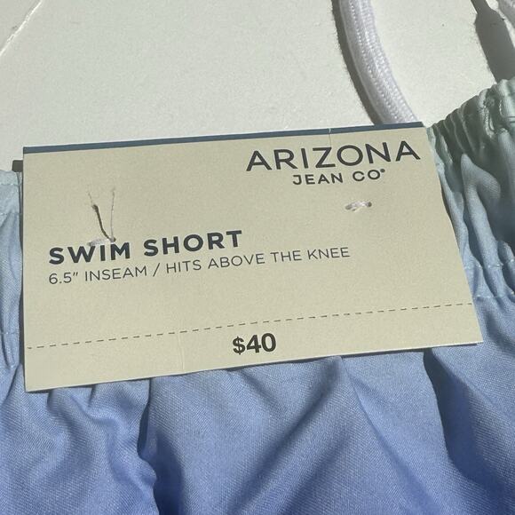 Arizona Jean Co Swim Shorts Men’s XXL Blue & Pink Ombre 6.5” Inseam Mesh Lined - Picture 3 of 8